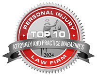 Attorney And Practice Mgazine's Personal Injury Top 10 Law Firm, 2024