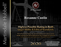 AV Preeminent: Highest Possible Rating in Both Legal Ability & Ethical Standards 2020